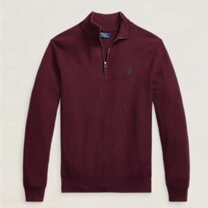 Ralph Lauren Polo Textured Heather long sleeve quarter zip sweater Size XXL